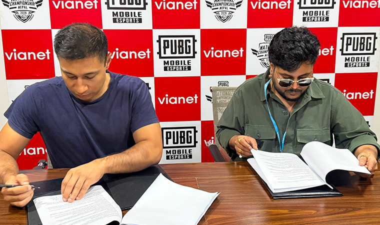 PUBG MOBILE National Championship Nepal 2026 को आधिकारिक इन्टरनेट पार्टनरमा Vianet