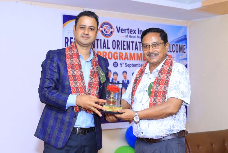भर्टेक्स इन्स्टिच्युटद्वारा नयाँ विद्यार्थीहरूका लागि ‘रेसिडेन्सियल ओरिएन्टेसन’